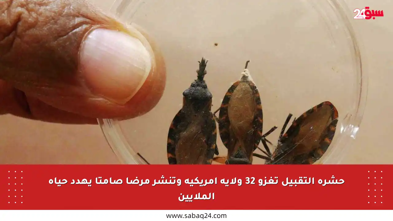 حشرة التقبيل تغزو 32 ولاية أمريكية وتنشر مرضا صامتا يهدد حياة الملايين